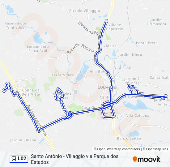 L02 Bus Line Map