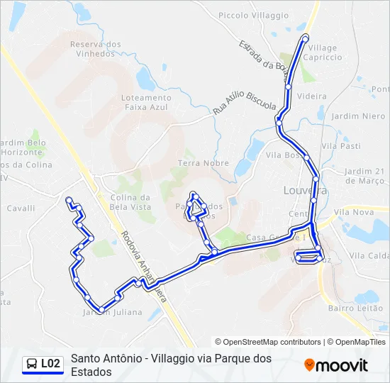 L02 Bus Line Map
