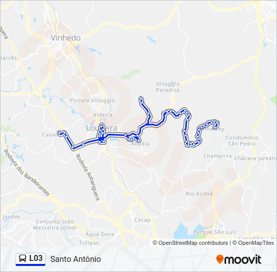 L03 Bus Line Map