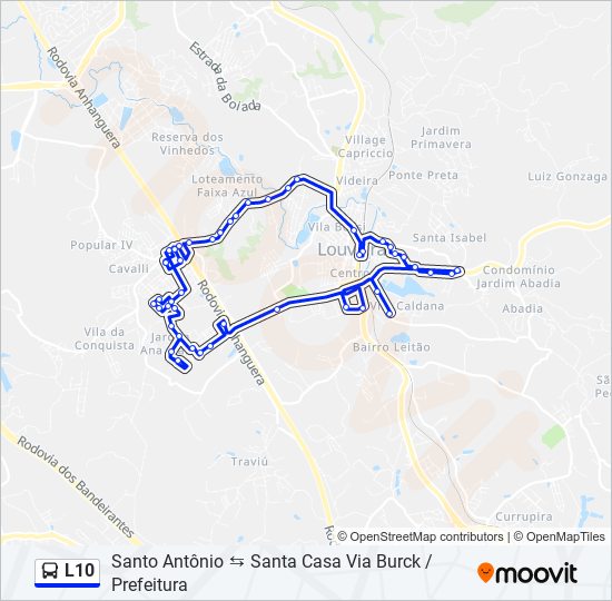 L10 bus Line Map