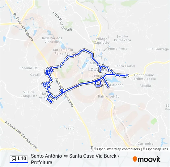 L10 Bus Line Map