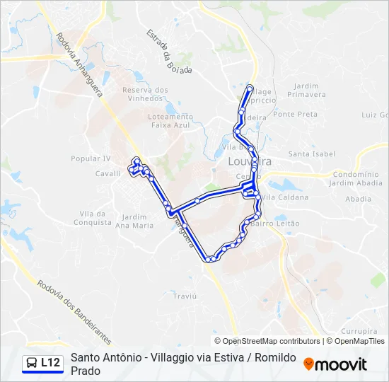 L12 Bus Line Map