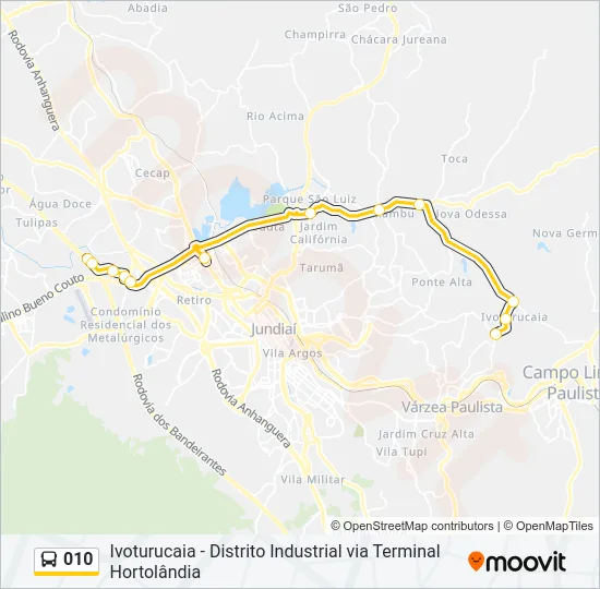 010 Bus Line Map