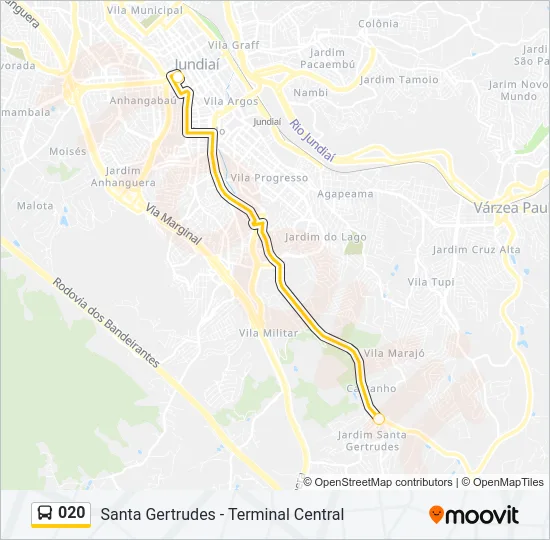 020 Bus Line Map