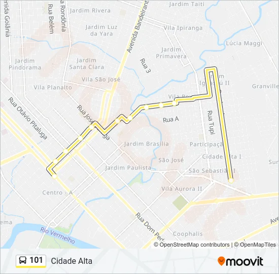101 Bus Line Map