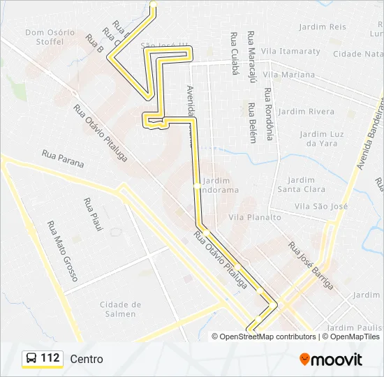 112 Bus Line Map
