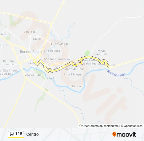 115 Bus Line Map