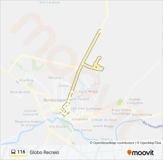 116 Bus Line Map
