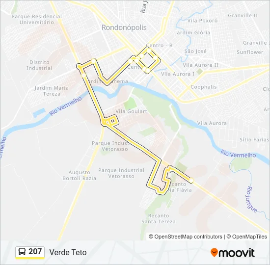 207 Bus Line Map