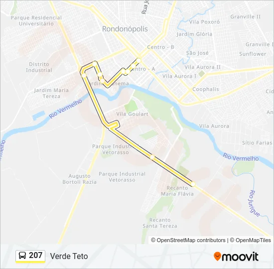 207 Bus Line Map