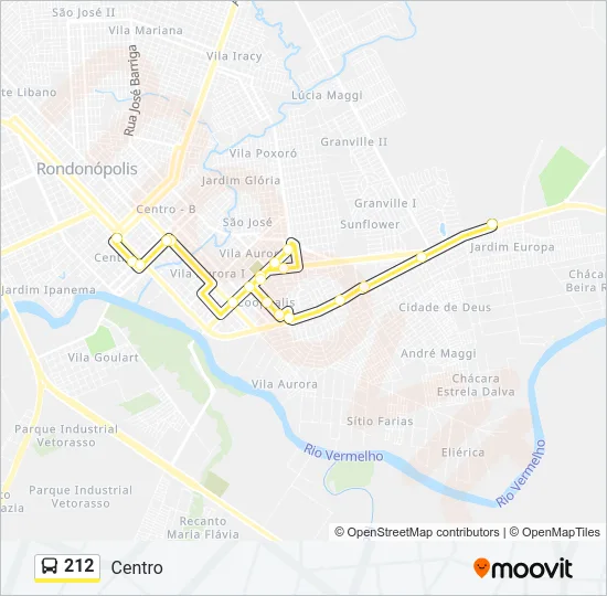 212 Bus Line Map