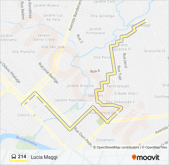 214 Bus Line Map