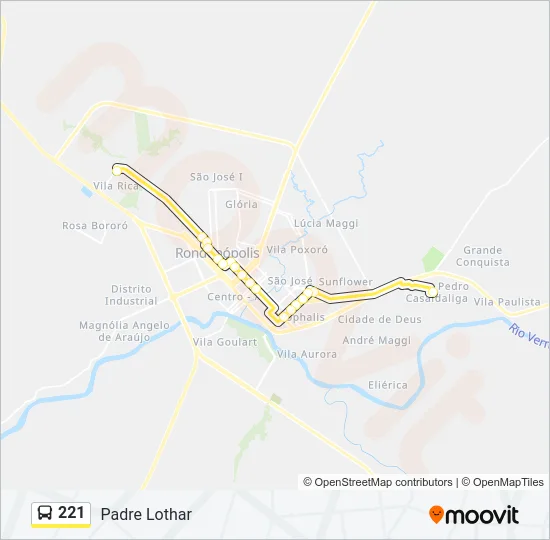 221 Bus Line Map