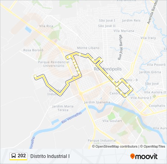 202 bus Line Map