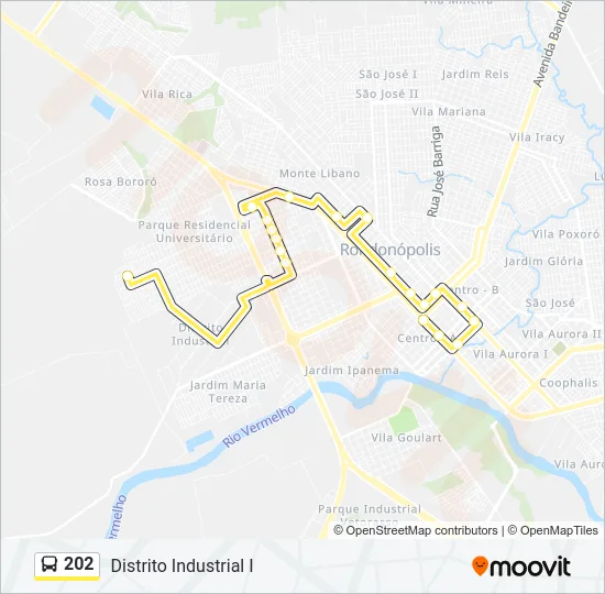 202 Bus Line Map