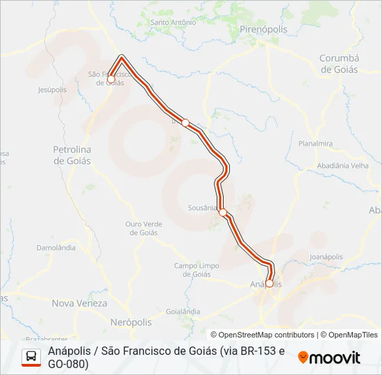 SEMIURBANO Bus Line Map