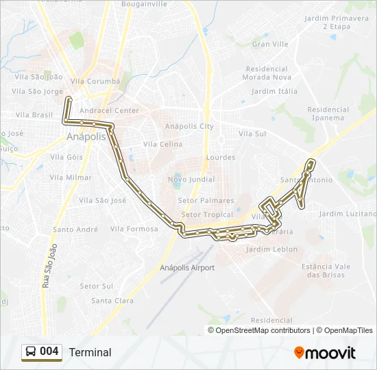 004 Bus Line Map