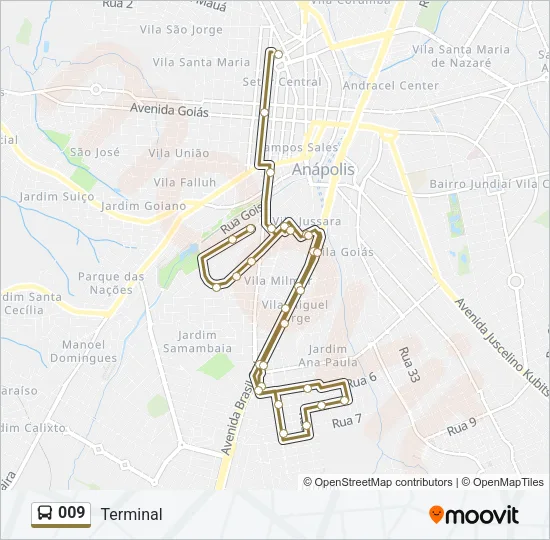 009 Bus Line Map