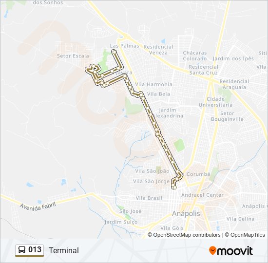 013 bus Line Map