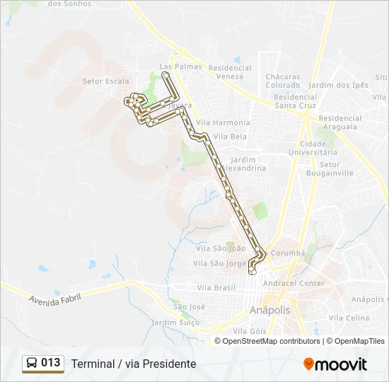 013 Bus Line Map