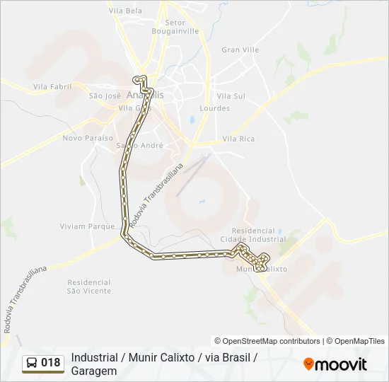 018 Bus Line Map