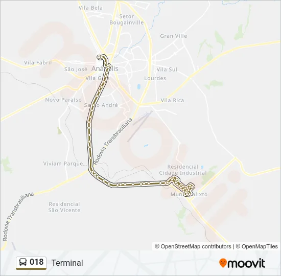 018 Bus Line Map