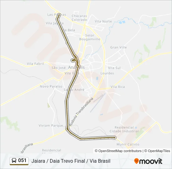 051 Bus Line Map