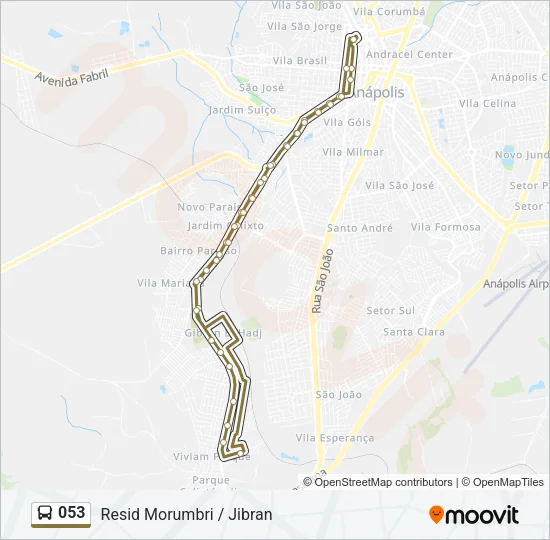 053 Bus Line Map