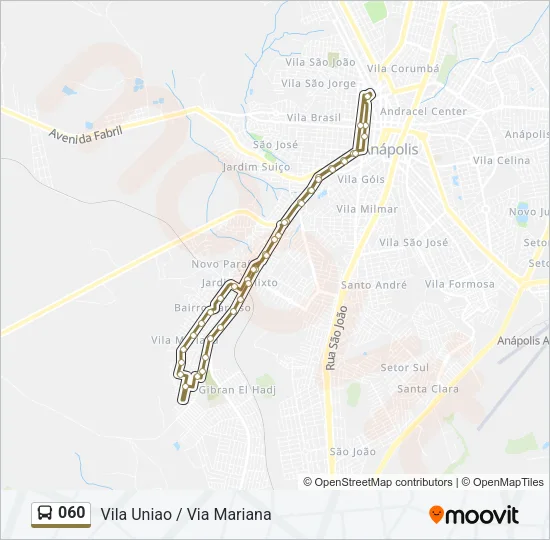 060 Bus Line Map