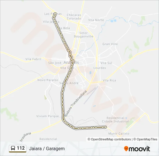112 Bus Line Map