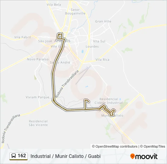 162 Bus Line Map