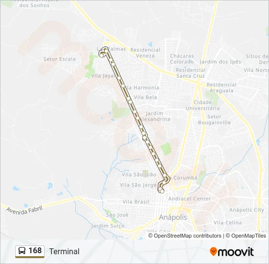 168 Bus Line Map