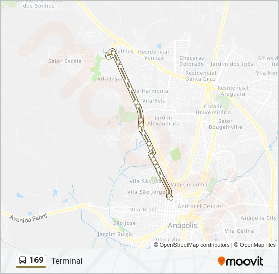 169 Bus Line Map