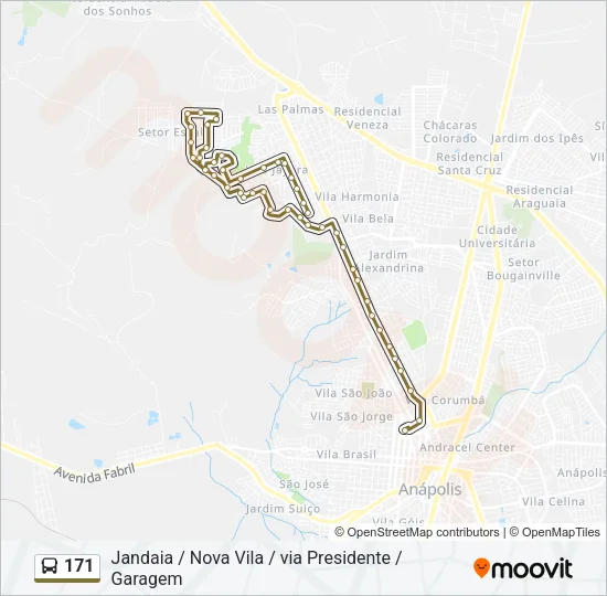 171 Bus Line Map