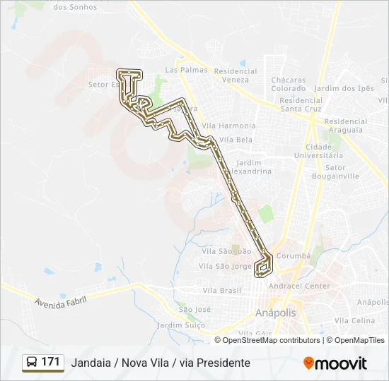 171 Bus Line Map