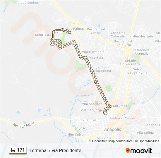 171 Bus Line Map