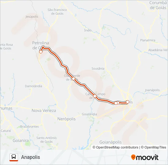 SEMIURBANO Bus Line Map