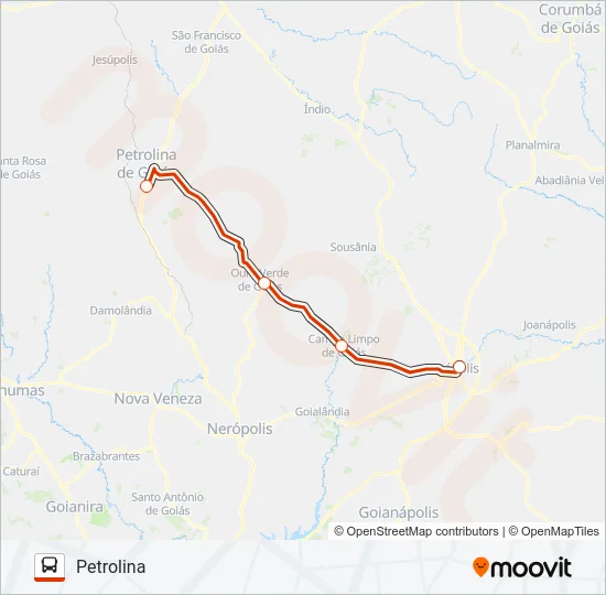 SEMIURBANO Bus Line Map