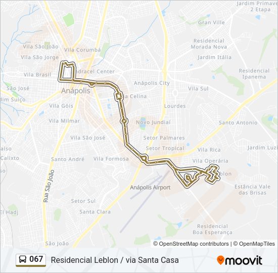 067 Bus Line Map