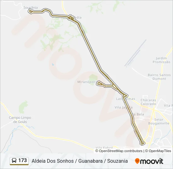 173 Bus Line Map