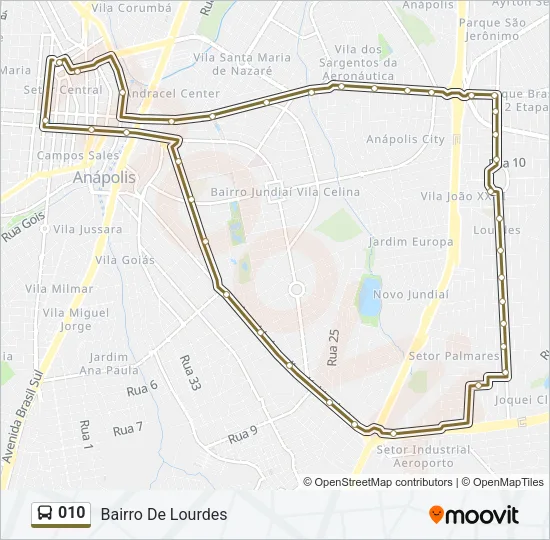 010 Bus Line Map
