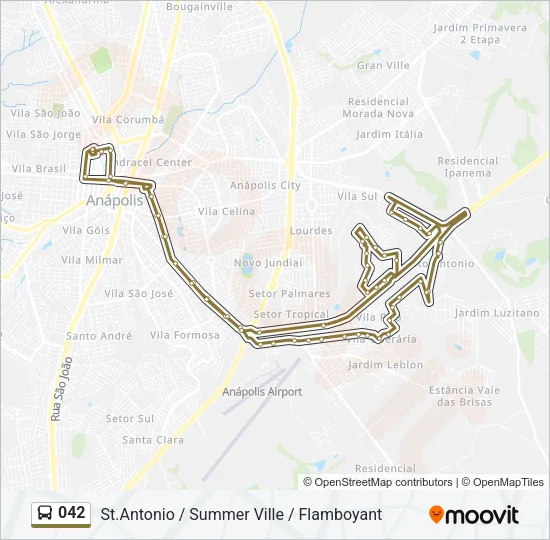 042 Bus Line Map