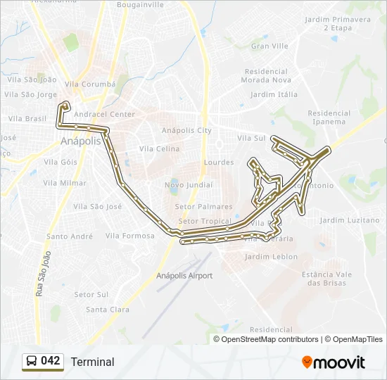 042 Bus Line Map