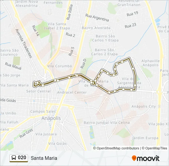 020 Bus Line Map