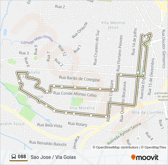 088 Bus Line Map