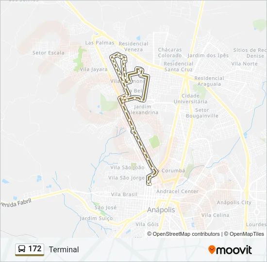 172 Bus Line Map