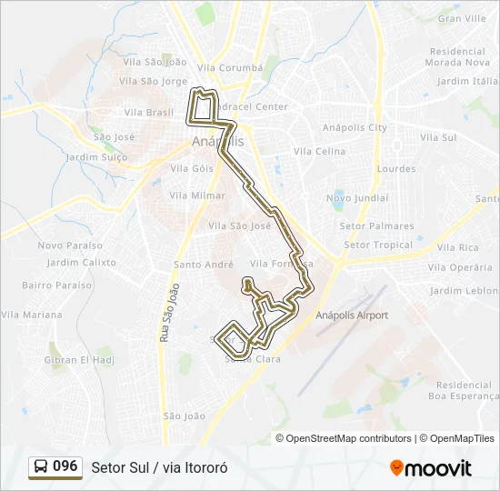 096 Bus Line Map