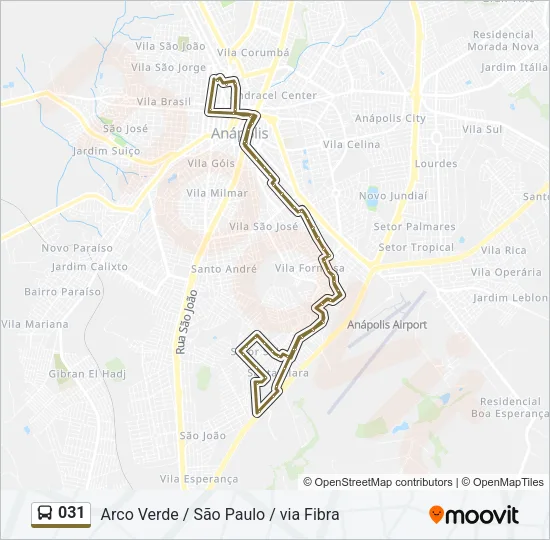 031 Bus Line Map