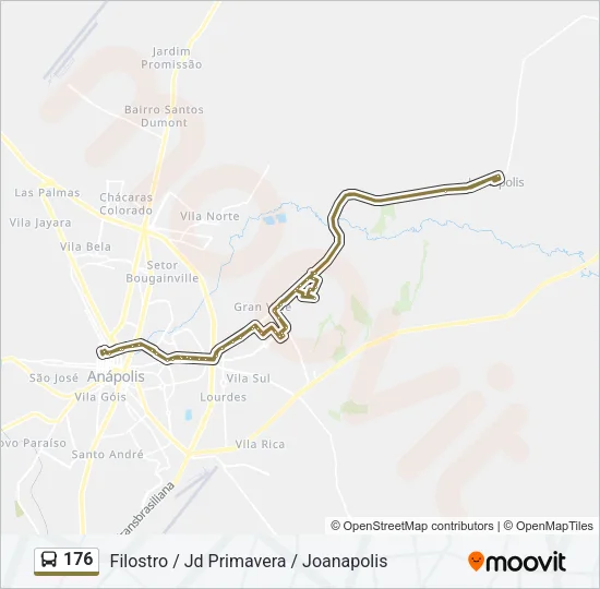 176 Bus Line Map