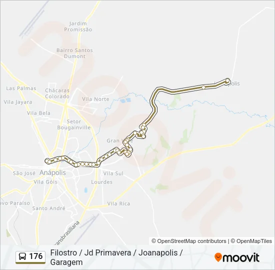 176 Bus Line Map